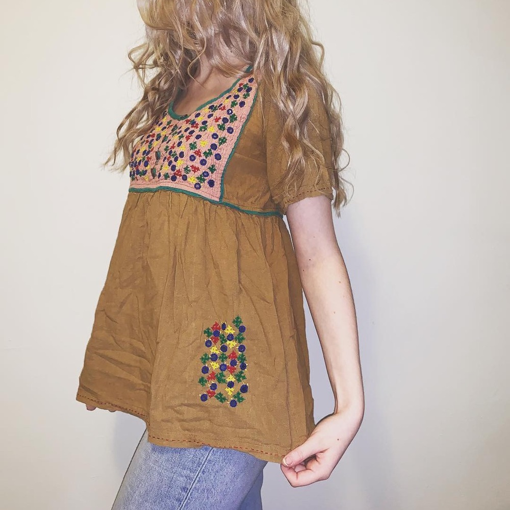 Boho colorful top